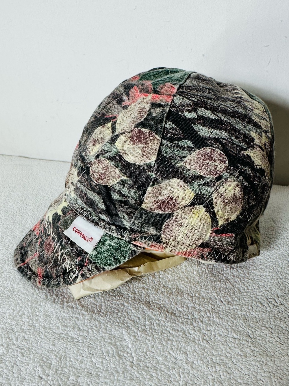 Comeaux 2000 Series Welding Cap 6 Panel Soft Brim Reversible Camo & Orange Hat